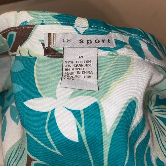 LH Sport Blue and White Denim Jacket Vintage Size M - Picture 6 of 8